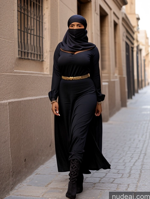 related ai porn images free for Busty Perfect Boobs Beautiful Perfect Body Dark Skin Long Hair Egyptian Soft + Warm Street Front View Boots Traditional Niqab