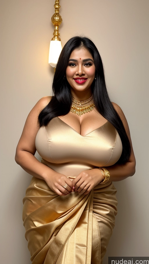 related ai porn images free for Miss Universe Model Busty Huge Boobs Beautiful Lipstick Big Ass Chubby Fairer Skin 50s Happy Seductive Sexy Face Black Hair Straight Malaysian Front View Traditional Sari Jewelry Gold Jewelry Bright Lighting