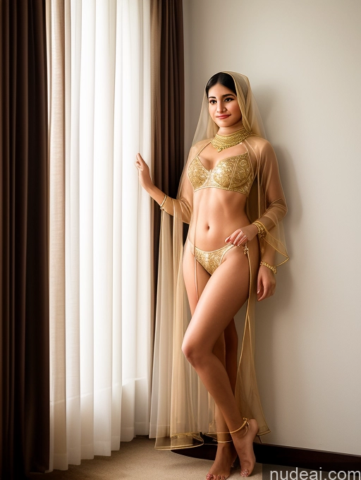 related ai porn images free for Two Woman Beautiful 18 Happy Black Hair Long Hair Indian Dark Fantasy Bedroom Front View T-pose Lingerie Niqab Salwar Suit Partially Nude Transparent Gold Jewelry Bright Lighting Alternative