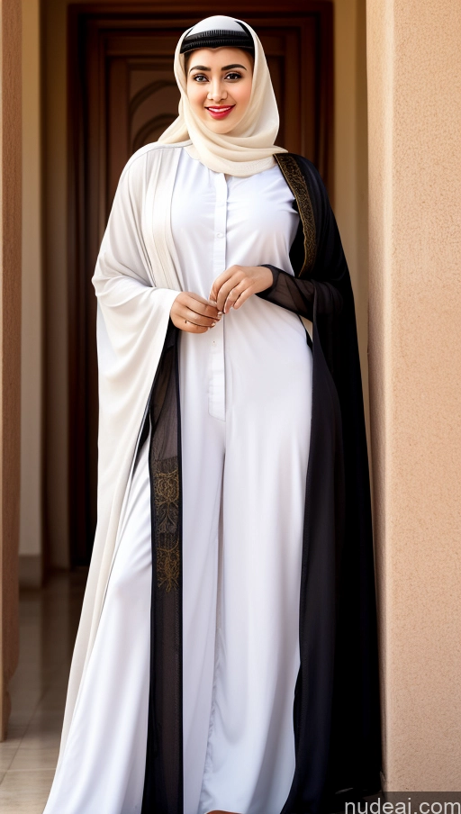 ai nude image of araffe dressed in a white and black robe and a black cape pics of Woman Sunglasses Lipstick Small Ass Long Legs Tall Pubic Hair Fairer Skin 20s Happy Black Hair Bobcut Thick Arabic Salwar Niqab Perfect Boobs