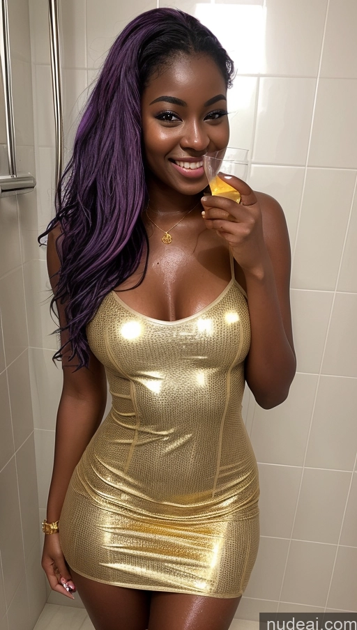 related ai porn images free for Two Purple Hair Happy Seductive Sexy Face Gold Jewelry Wine Transparent Sundress Dark Skin Oiled Body Nigerian Tanned Skin Beautiful Boots Sorority Shower Eating Fishnet 18