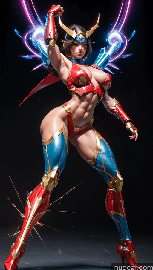 related ai porn images free for Superheroine Perfect Boobs Muscular Abs Perfect Body Several Superhero Powering Up SSS: A-Mecha Musume A素体机娘