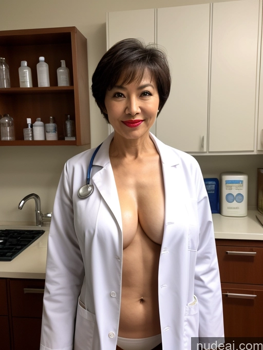 related ai porn images free for Milf Perfect Boobs Lipstick Perfect Body Pubic Hair Chinese Doctor Topless Lab Coat Short Hair 60s Sexy Face