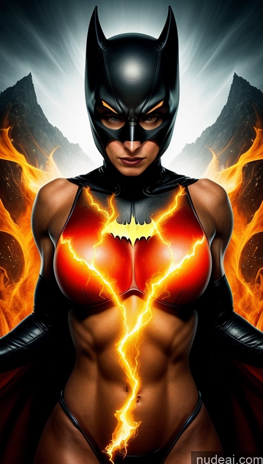 related ai porn images free for Several Busty Muscular Abs Perfect Body Bright Lighting Surrealist Bodybuilder Hell Batwoman