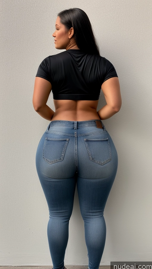 ai nude image of araffe butt lifter jeans - medium wash pics of Athlete Big Hips Big Ass Jeans