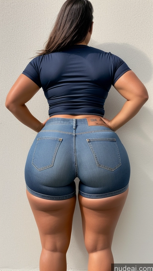 ai nude image of araffe butt - bari woman in blue jeans showing off her butt pics of Athlete Big Hips Big Ass Jeans Short Shorts