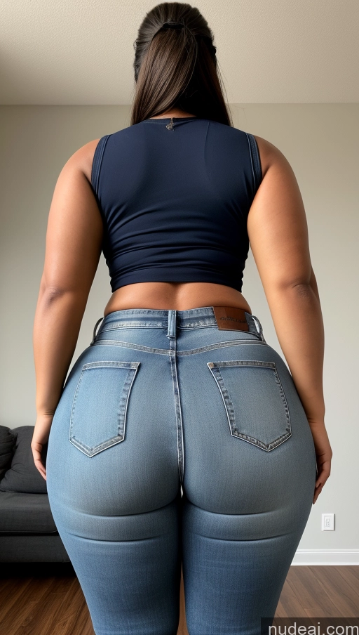 ai nude image of araffe butt - bari woman in jeans showing off her butt pics of Athlete Big Hips Big Ass Jeans