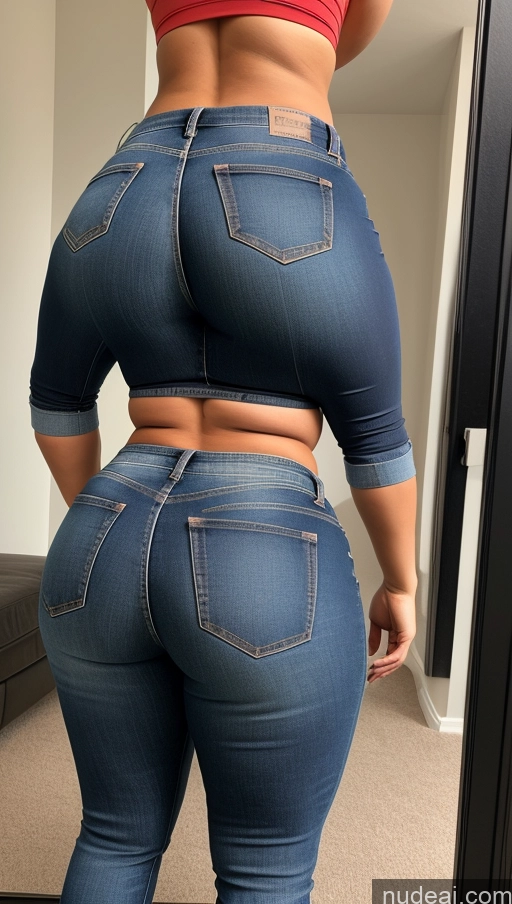 ai nude image of araffe butt lifter in jeans showing off her butt pics of Athlete Big Hips Big Ass Jeans