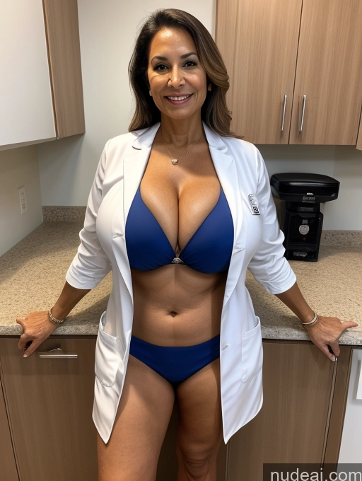 related ai porn images free for Milf One Busty Huge Boobs Tanned Skin 70s Front View Microkini Thong Brazilian Doctor Lab Coat