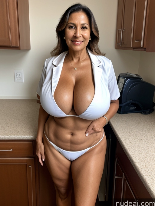 related ai porn images free for Milf One Busty Huge Boobs Tanned Skin 70s Front View Microkini Thong Brazilian Doctor Lab Coat