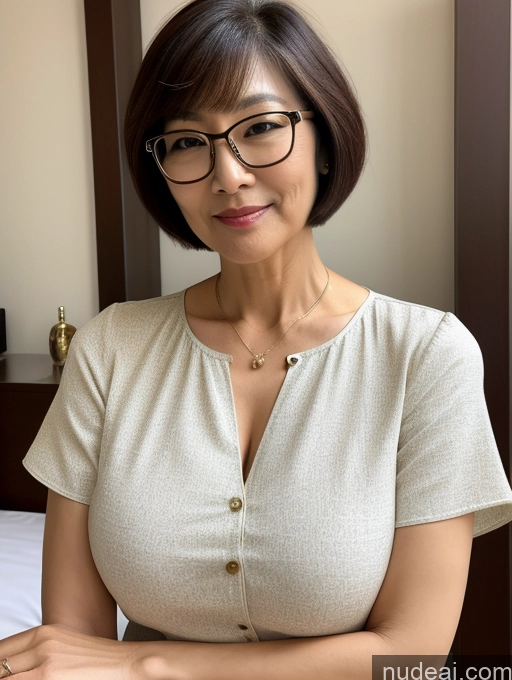 related ai porn images free for Milf Short Hair Korean Blouse Stylish Glasses Perfect Boobs Perfect Body