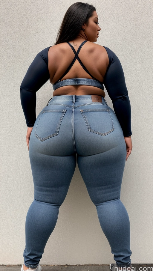 ai nude image of araffe butt - bari woman in jeans and a black top pics of Athlete Big Hips Big Ass Jeans