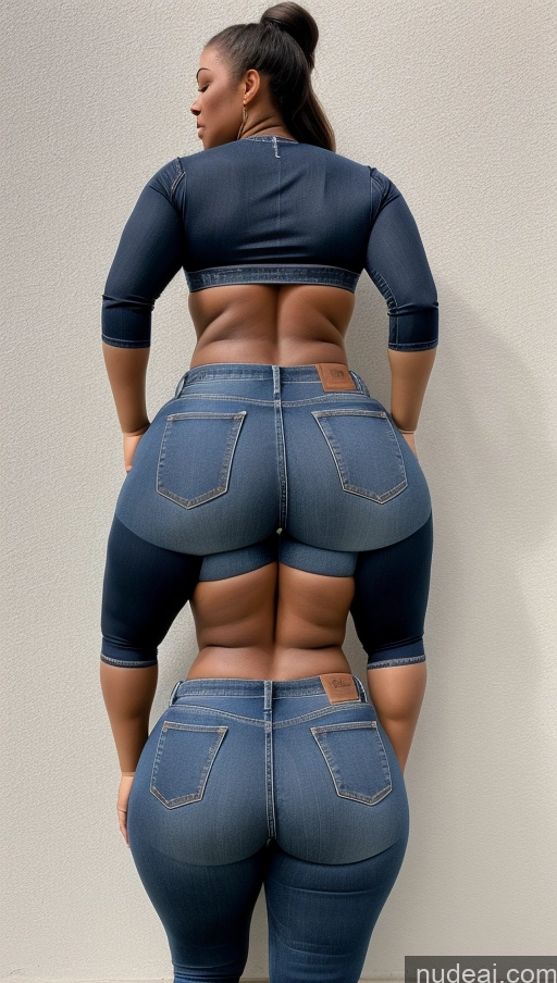 ai nude image of araffe butt lifter in jeans showing off her butt pics of Athlete Big Hips Big Ass Jeans