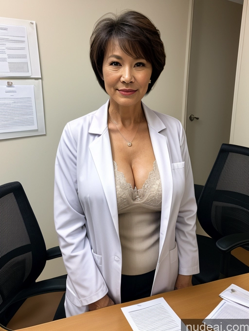 related ai porn images free for Milf Two Perfect Boobs Perfect Body Pubic Hair Short Hair Chinese Office Doctor Lab Coat Cleavage Dark Lighting Sexy Face 70s