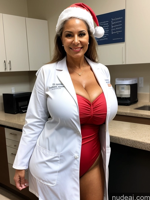 related ai porn images free for Milf One Busty Huge Boobs Tanned Skin Front View Microkini Thong Brazilian Professor Lab Coat Santa 60s