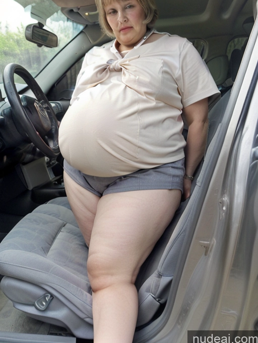 ai nude image of pregnant woman sitting in the passenger seat of a car with her belly exposed pics of Pregnant Huge Boobs Big Hips Long Legs Chubby Thick Fat POV Belly Grab 80s Two Car Big Ass Short CARDOGGY JK Uniform Blonde Short Hair