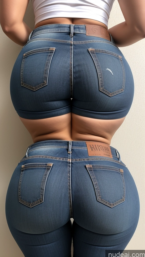 ai nude image of araffe butt of a woman in jeans with a white shirt pics of Athlete Big Ass Big Hips Jeans