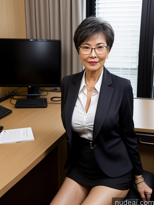 related ai porn images free for Milf Perfect Boobs Beautiful Glasses Perfect Body Short Hair Chinese Office Blouse Casual Professor Stylish Suit Cleavage Dark Lighting Detailed Sexy Face Alternative 70s