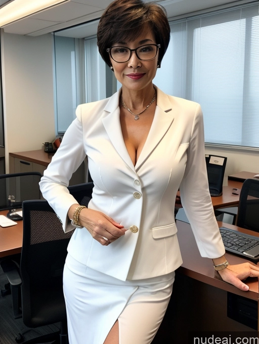 related ai porn images free for Milf Perfect Boobs Beautiful Glasses Perfect Body Short Hair 60s Chinese Office Blouse Casual Professor Stylish Suit Cleavage Dark Lighting Detailed Sexy Face