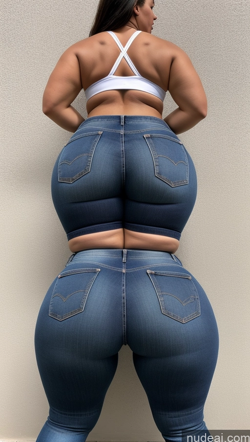 ai nude image of araffe butt lifter in jeans showing off her butt pics of Athlete Big Ass Big Hips Jeans