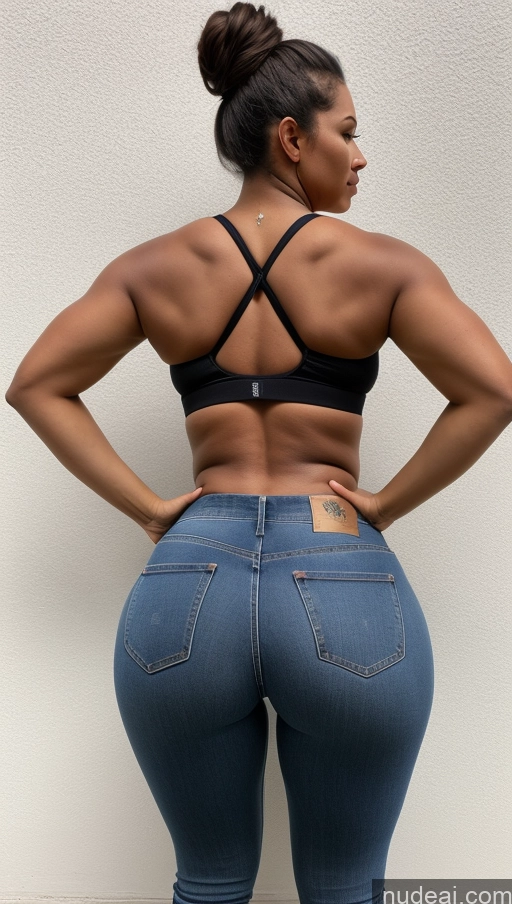 ai nude image of araffe butt lifter in jeans showing her butt pics of Athlete Big Ass Big Hips Jeans