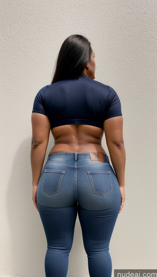 ai nude image of araffe butt lifter in a tight blue jeans with a black top pics of Big Ass Big Hips Athlete Jeans