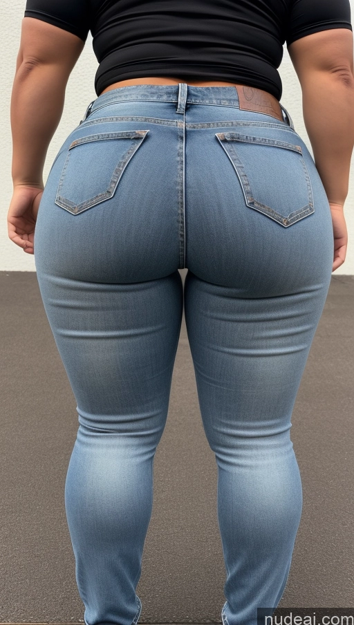 ai nude image of a close up of a person in jeans standing on a street pics of Big Ass Big Hips Athlete Jeans