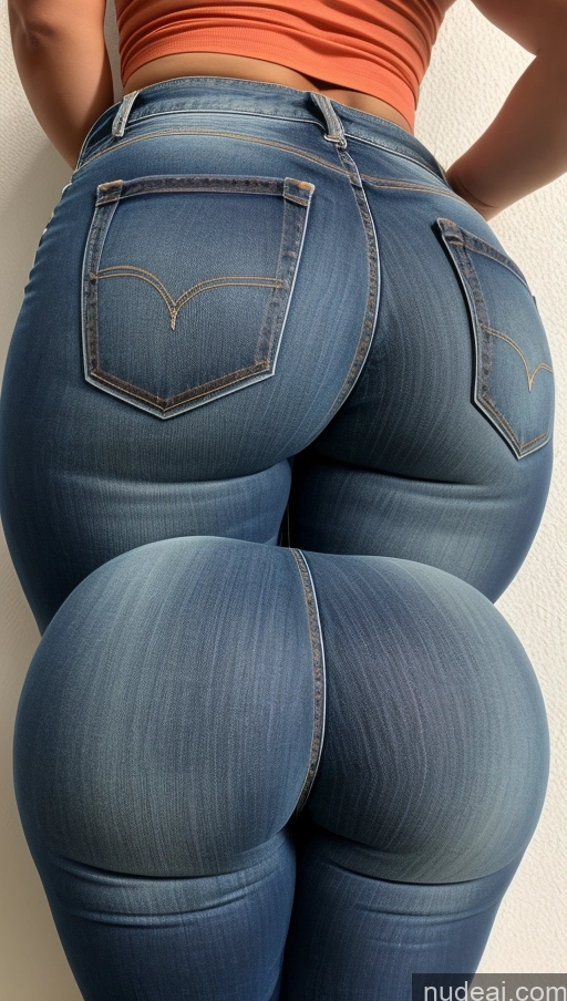 ai nude image of a close up of a person in jeans with a cell phone pics of Big Ass Big Hips Athlete Jeans