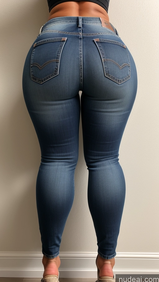 ai nude image of araffe butt of a woman in jeans standing against a wall pics of Big Ass Big Hips Athlete Jeans