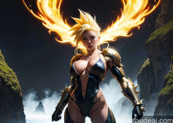 related ai porn images free for Several Bodybuilder Busty Muscular Abs Super Saiyan Super Saiyan 3 Surrealist Sci-fi Armor Neon Lights Clothes: Yellow Powering Up Battlefield Heat Vision