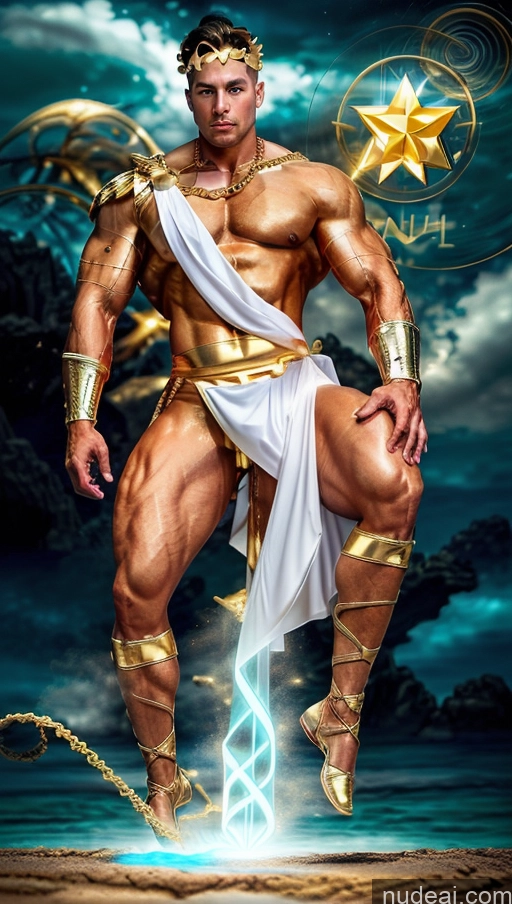 related ai porn images free for Several Bodybuilder Busty Muscular Abs Surrealist Powering Up Dynamic View Menstoga, White Robes, In White And Gold Costumem, Gold Headpiece, Gold Belt, Gold Chain Captain Marvel