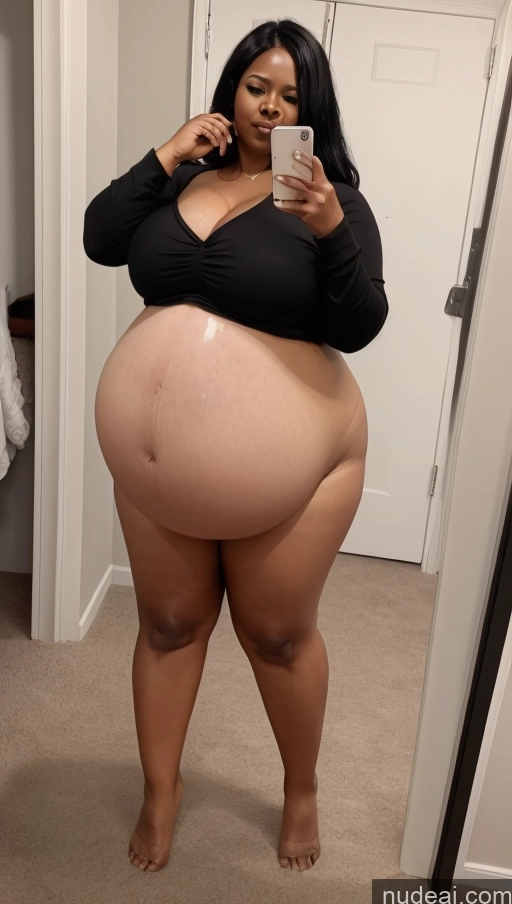 related ai porn images free for Long Hair Pregnant Nude Belly Inflation, Cuminflation, Overeating Huge Boobs Chubby Thick Big Ass Short Fat Big Hips 80s Sexy Face Black Hair Mirror Selfie Dark Skin