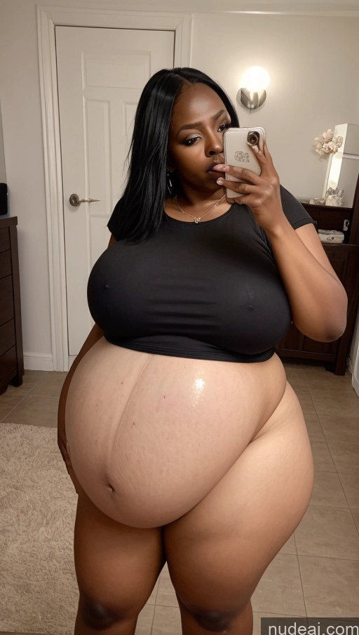 related ai porn images free for Long Hair Pregnant Nude Belly Inflation, Cuminflation, Overeating Huge Boobs Chubby Thick Big Ass Short Fat Big Hips 80s Sexy Face Black Hair Mirror Selfie Dark Skin African