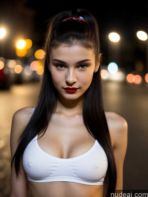 related ai porn images free for Small Tits Beautiful Lipstick Skinny 18 Black Hair Russian Close-up View Shirt Model Street Ponytail Dark Lighting