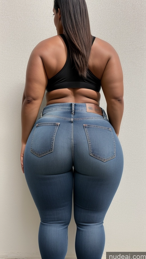 ai nude image of araffe butt - bari woman in jeans showing off her butt pics of Athlete Big Ass Big Hips Jeans