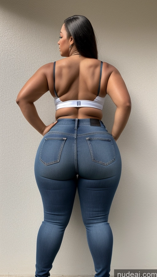 ai nude image of araffe butt lifter in jeans and a bra top pics of Athlete Big Ass Big Hips Jeans