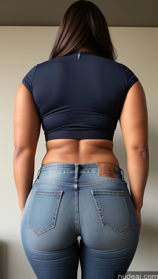 ai nude image of araffe butt of a woman in jeans showing off her butt pics of Athlete Big Ass Big Hips Jeans