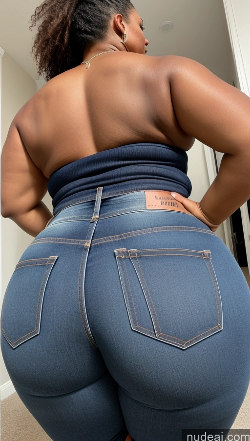 ai nude image of araffe butt - bari woman in jeans showing off her butt pics of Athlete Big Ass Big Hips Jeans