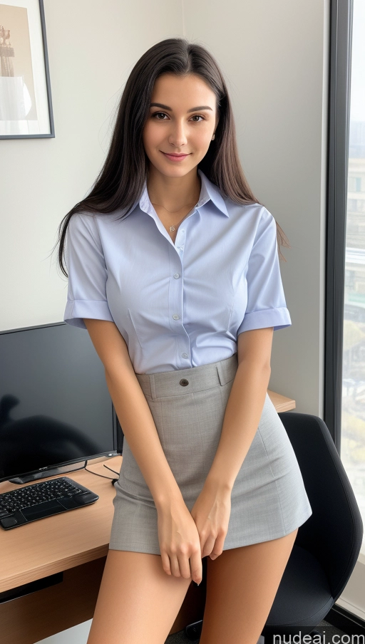 related ai porn images free for Small Tits Beautiful Skinny Small Ass 18 Black Hair Straight Russian Office Detailed Shirt Suit Mini Skirt Cleavage