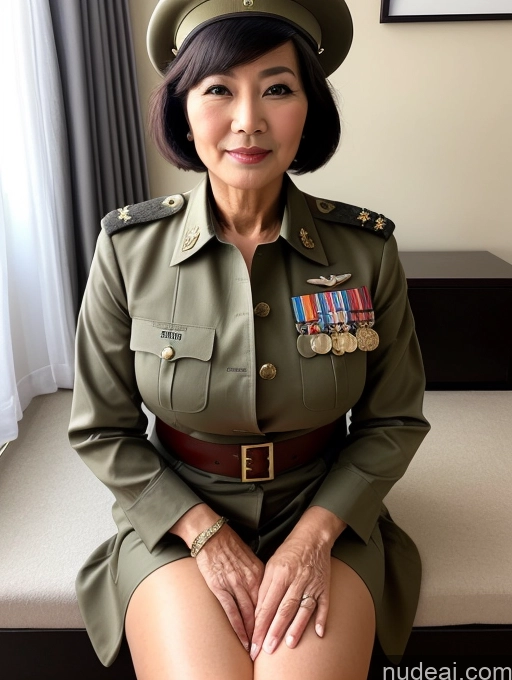 related ai porn images free for Milf Beautiful Bobcut 60s Asian Military Cleavage