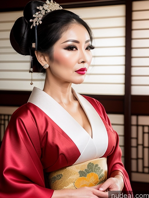 related ai porn images free for Milf Beautiful Pouting Lips Asian Geisha 60s Hair Bun Seductive