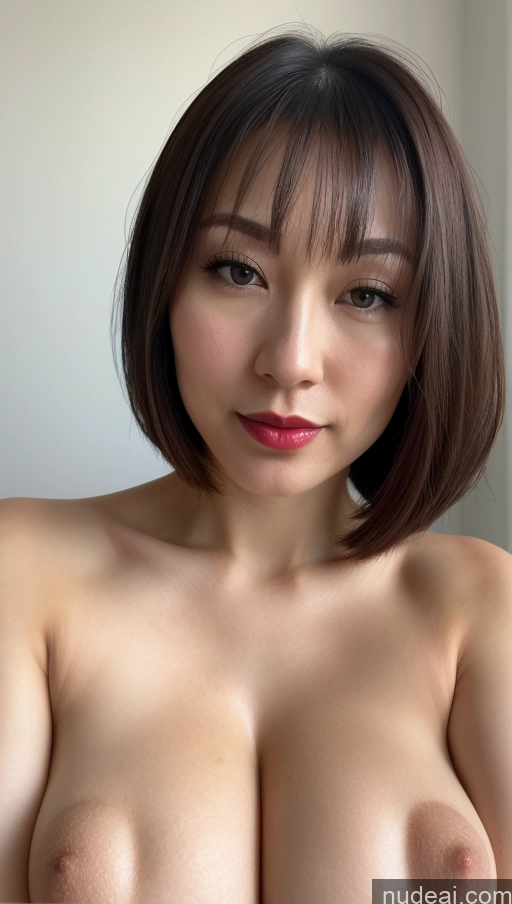 related ai porn images free for Woman One Huge Boobs Beautiful Lipstick Fairer Skin 30s Bobcut Japanese Close-up View Brunette