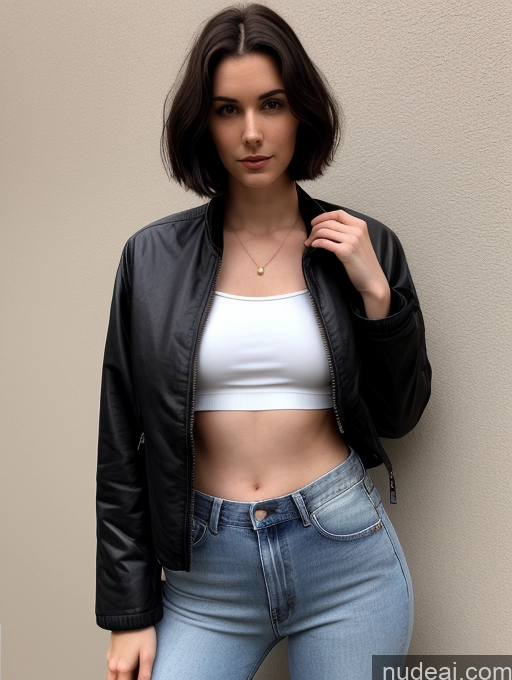 related ai porn images free for One White Pixie Woman Fairer Skin Small Tits Oiled Body Tall Skinny 18 Black Hair Crop Top Jeans Jacket