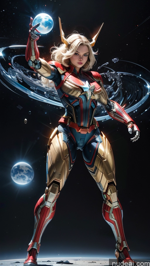 related ai porn images free for Bodybuilder Busty Muscular Abs Surrealist Space Dynamic View SSS: A-Mecha Musume A素体机娘 Captain Marvel Powering Up