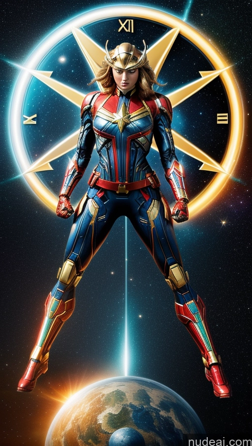 related ai porn images free for Bodybuilder Busty Muscular Abs Surrealist Space Dynamic View SSS: A-Mecha Musume A素体机娘 Captain Marvel Powering Up