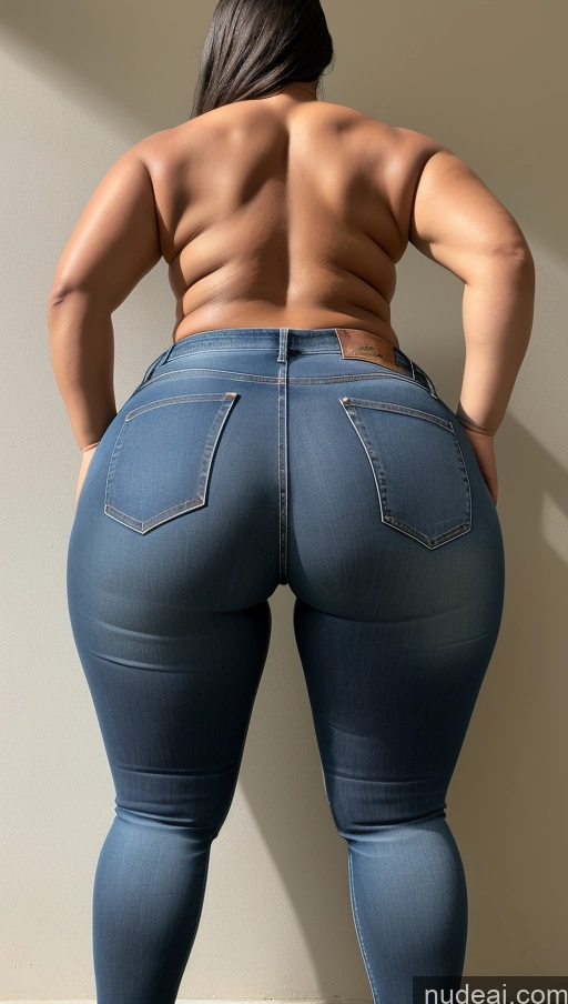 ai nude image of araffe butt - bari woman in jeans showing off her butt pics of Athlete Big Ass Big Hips Jeans