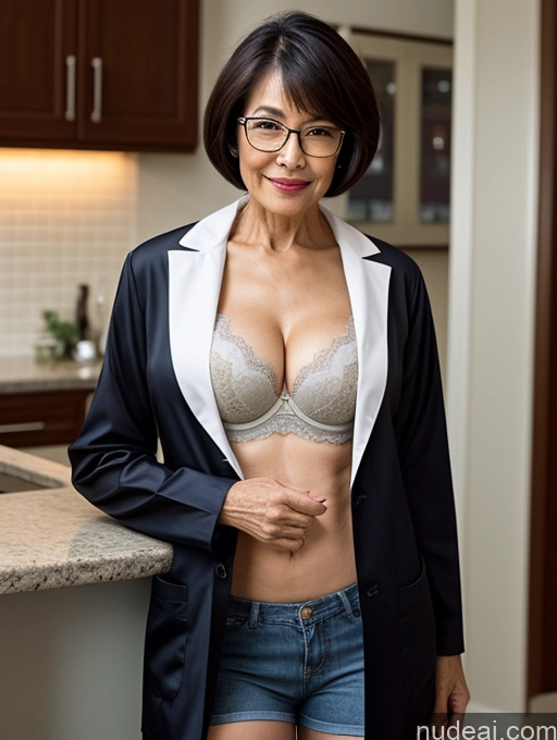 related ai porn images free for Milf Two Perfect Boobs Beautiful Glasses Perfect Body Short Hair 70s Chinese Bra Casual Doctor Lab Coat Cleavage Dark Lighting Detailed Sexy Face