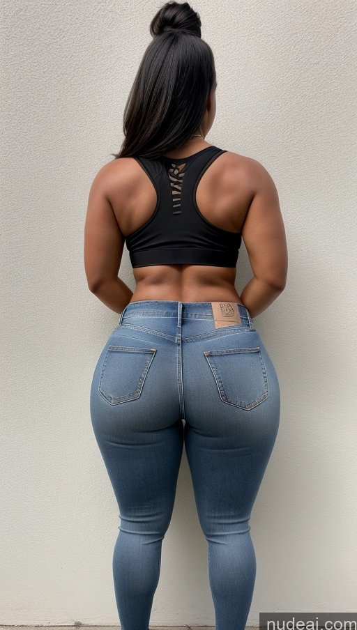 ai nude image of araffe butt lifter in jeans and a black top pics of Athlete Big Hips Big Ass Jeans