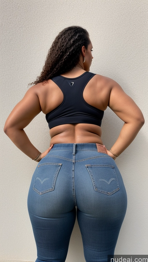 ai nude image of araffe butt - bari woman in jeans and a black top pics of Athlete Big Hips Big Ass Jeans