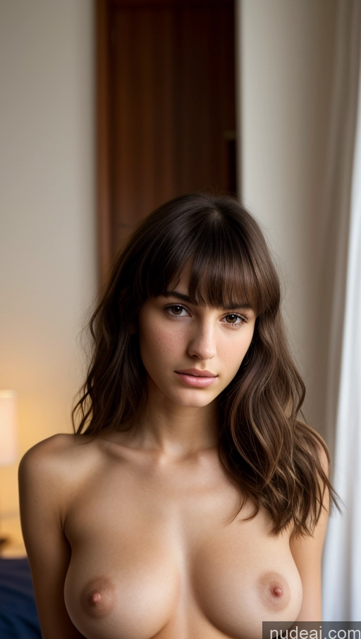 related ai porn images free for Model Small Tits Skinny Beautiful 18 Serious Brunette Bangs Jewish Bedroom Close-up View Nude Bright Lighting